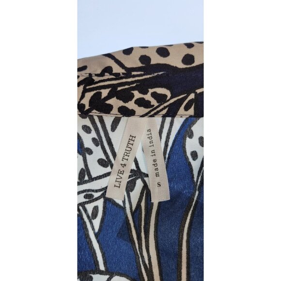 Live 4 Truth Midi Dress Women's Small Navy Blue Boho Tropical NEW - Picture 5 of 12